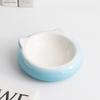 Cute Cat Ear Ceramic Pet Bowl Colorful Cat Dog Food Water Bowl Anti Spill Non Slip Feeding Dish Kitten Puppy Tableware Durable