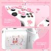 PlayVital Sweetheart Kitty Silicone Cover for Xbox Series Includes Thumb Grips and Cute Grip Cover X/S Controllers, Stickers, Design, Non-Slip [White]