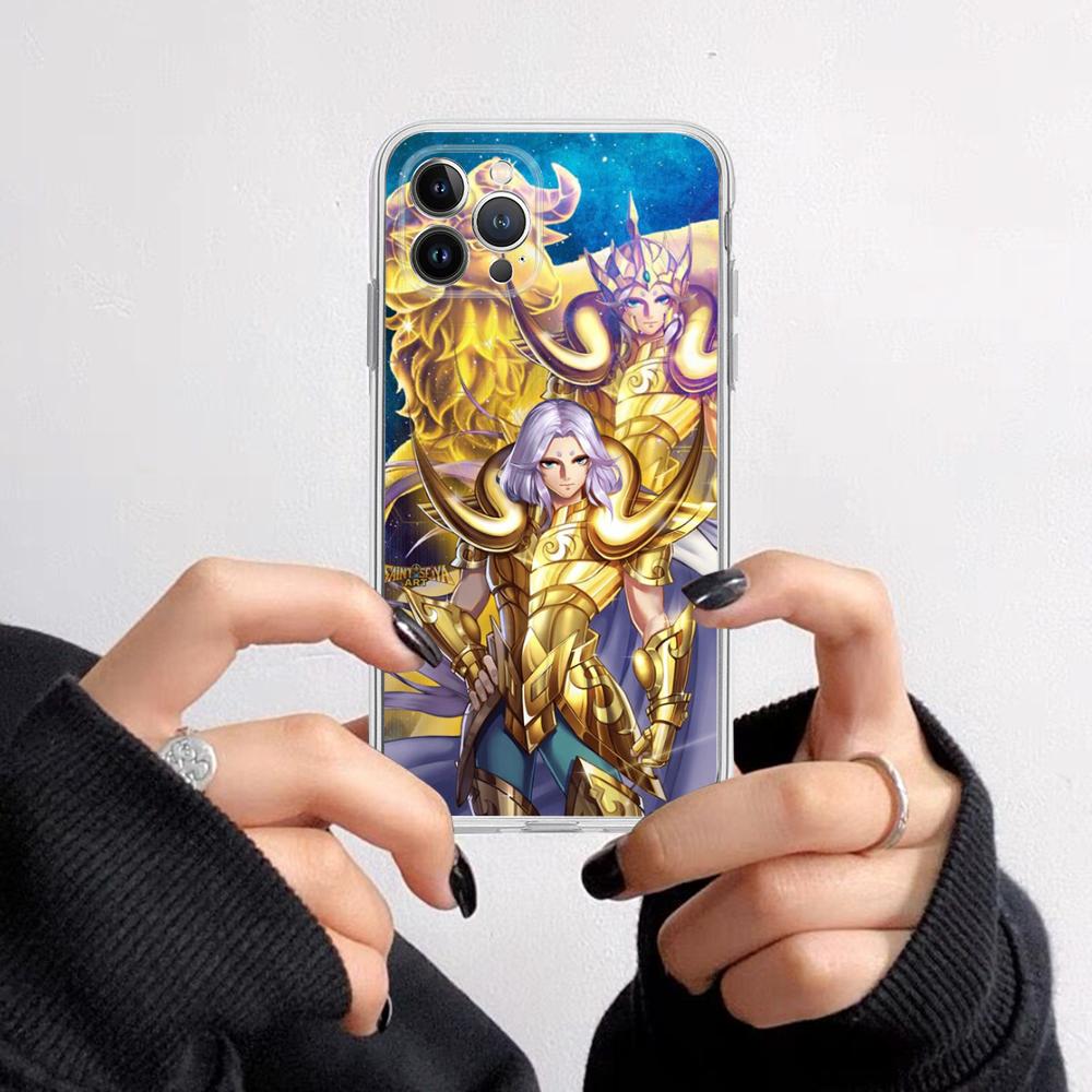 

Чехол для телефона Anime Saint Seiya для iPhone 11 12 13 14 Mini Pro Max XR X XS TPU прозрачный чехол для 8 7 6 Plus SE 2020 iphone 14