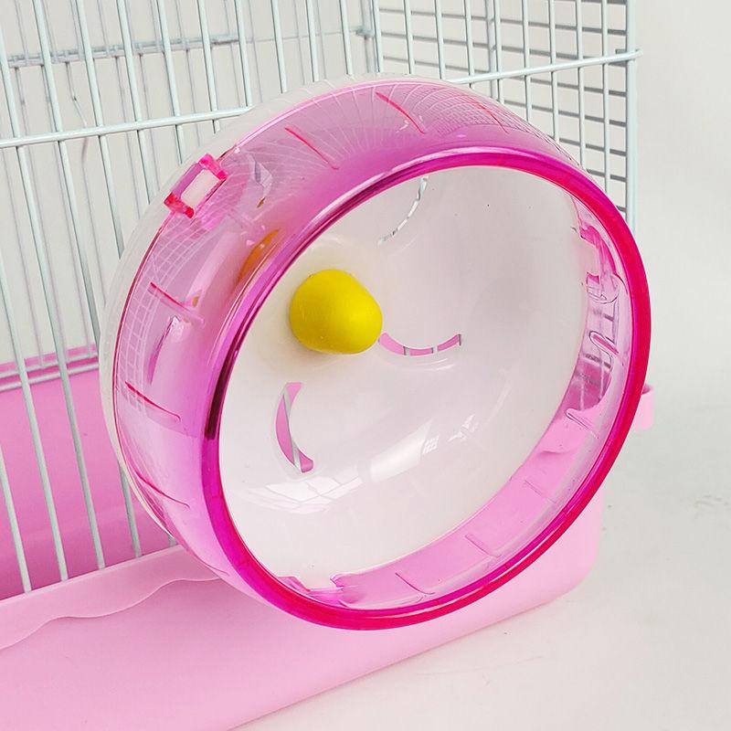 Silent Hamster Running Wheel: Cage Spinner & Exercise Ball for Golden Hamsters - Essential Toy for Hamster Supplies