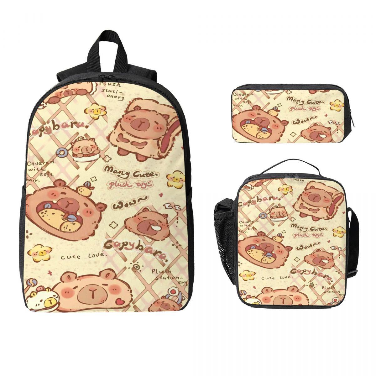 3 Stuks Umamusume Pretty Derby Rugzak Set voor Jongeren Etui Rugzak Sets met Lunchbox Voor Schoolleerlingen Dagelijkse Rugzak
