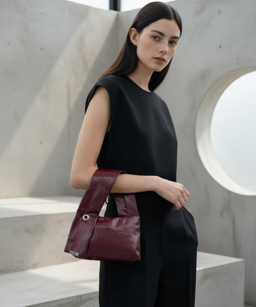 Manig A-Ring Ford Crush Mini Bag Burgundy