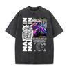 Maneskin Cotton Oversized Mneskin TShirt Washed Italian Rock Band Tee Unisex