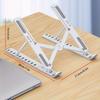 Adjustable Portable Laptop Stand, 10-Gear Foldable Cooling Holder, Ergonomic for Travel & Use