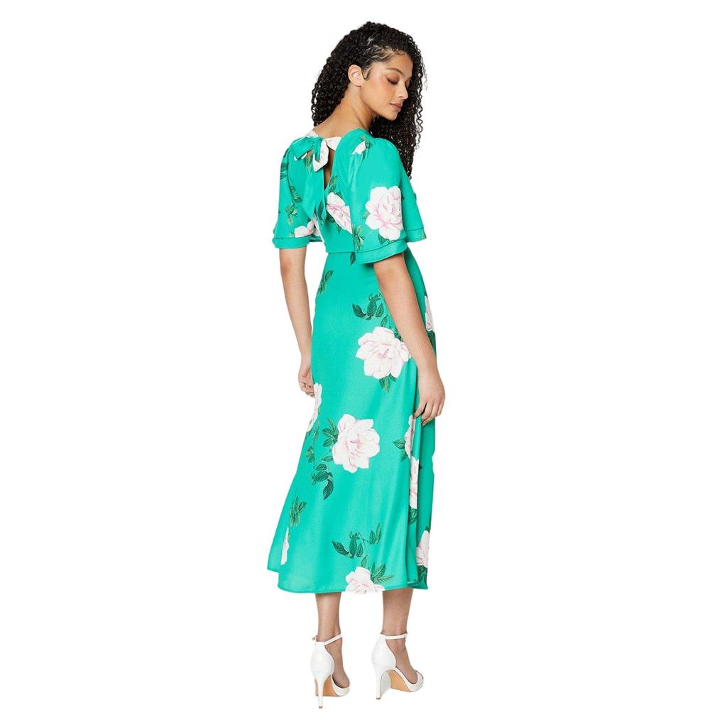 Dorothy Perkins Womens/Ladies Floral Tall Flutter Midi Dress