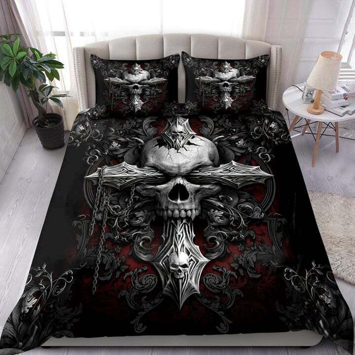 Bedding Set Duvet Cover Skull Home Bedding Suit Gift