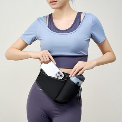 Hydration Waist Bag Waterproof Waist Pack with Water Bottle Holder Reflective Strips Adjustable Belt Fanny Pack for Running Hiking Cycling
