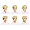 6Pcs Small Meshes Chefs Work Hat Breathable Professional Kitchen Cook Hat For Kitchen And Food Service