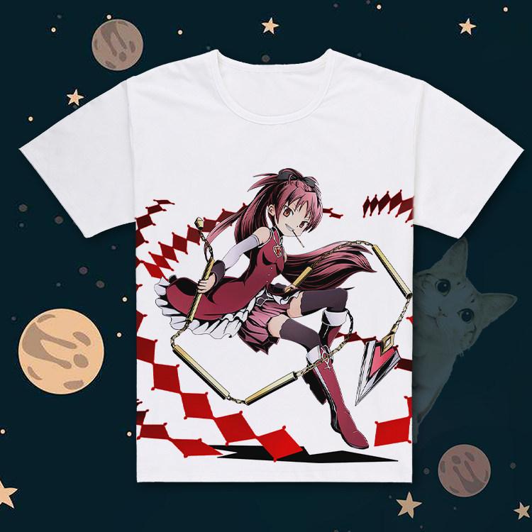 Anime Puella Magi Madoka Magica 3D Print T Shirt Women Men Akemi Homura Kaname Madoka Cosplay Short Sleeve Graphics Tees