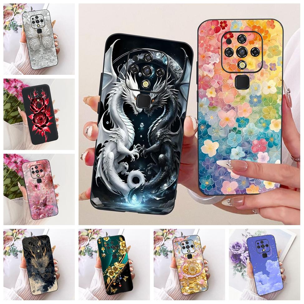 For Tecno Camon 16 CE7 CE7j CE9h Case For Tecno Camon 16 Pro Cover Cute Cat Fashion Butterfly Painted Casing