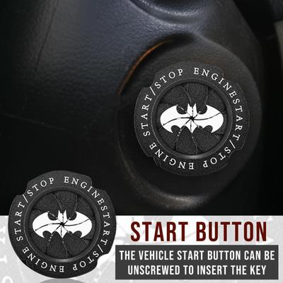 Bats Car One Key Start Protections Cover Decorative Stickers Car Interior Modification Metal Universal Ignition Ring Car Interior Supplies
