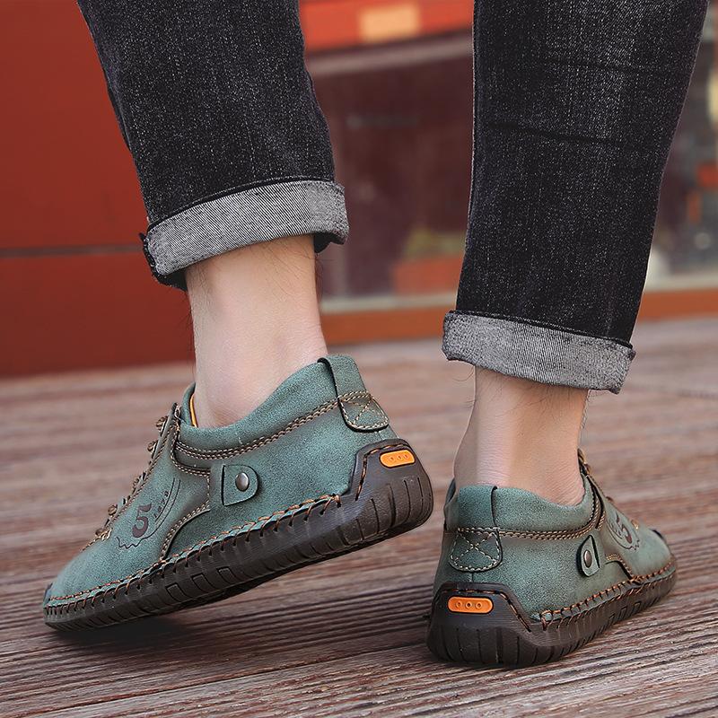Spring Leather Shoes Casual Dress Single Shoes Casual Shoes Handmade Large Size