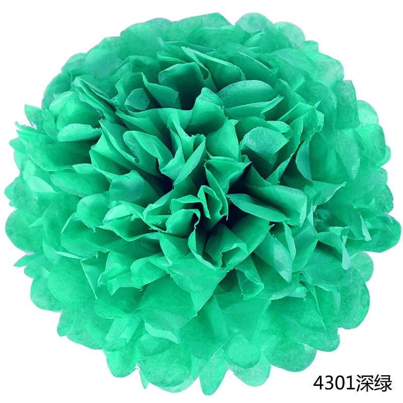 6-14inch(15-35cm) Handmade Tissue Party Flower Ball Decoration Paper Pompoms Wedding Decorative Baby Shower Birthday Favor Decor
