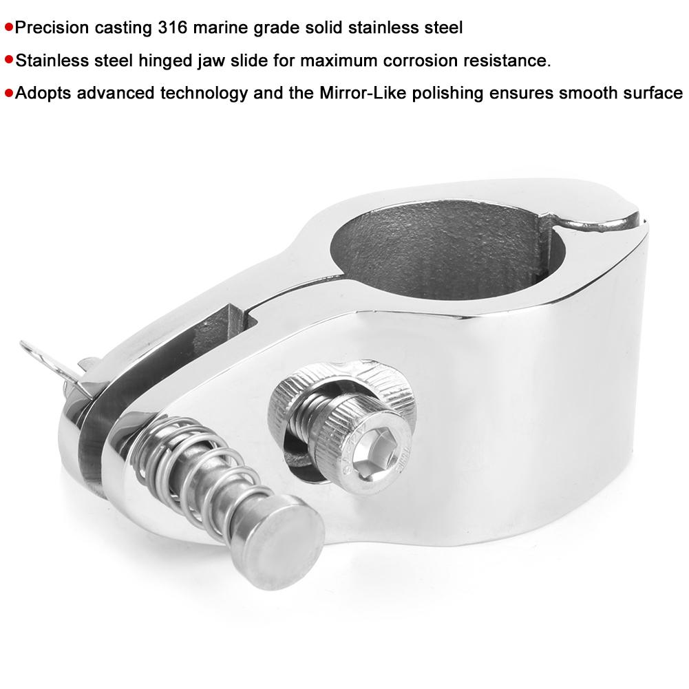 2pcs Top Hinged Jaw Slide Boat Pin &amp; Cam Clamp Marine Yachts Fitting Hardware(22MM )