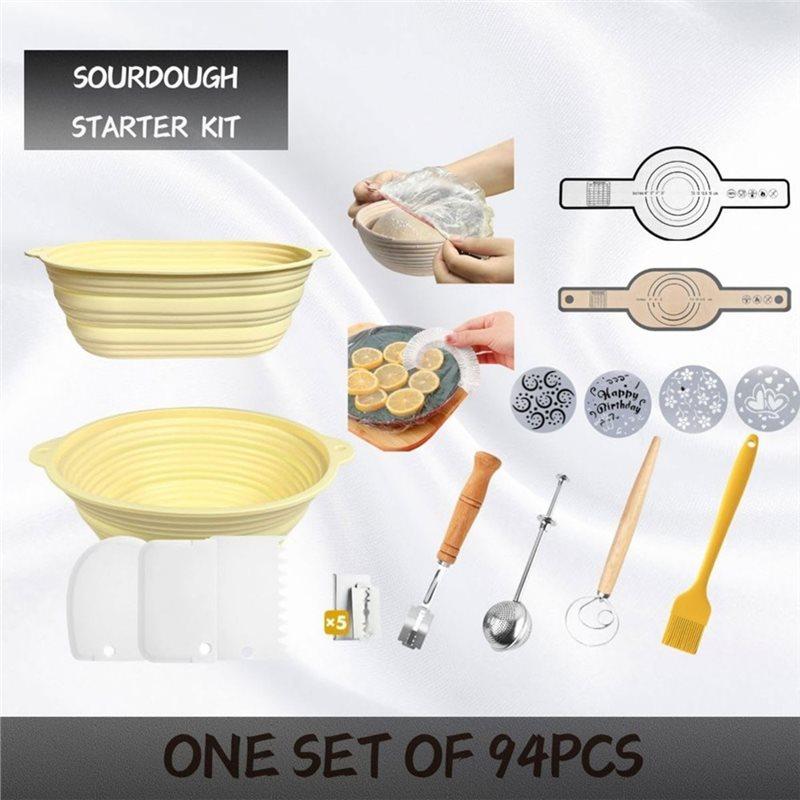 J1UL1N Sourdough Bread Baking Set - Complete Bread-Making Tool Kit