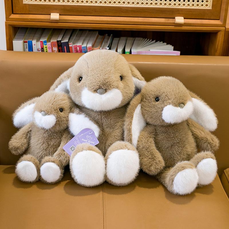 Cute Sagging Rabbit Doll Plush Toy Long Ears Rabbit Comforting Rag Doll Children's Doll Birthday Gift for Women