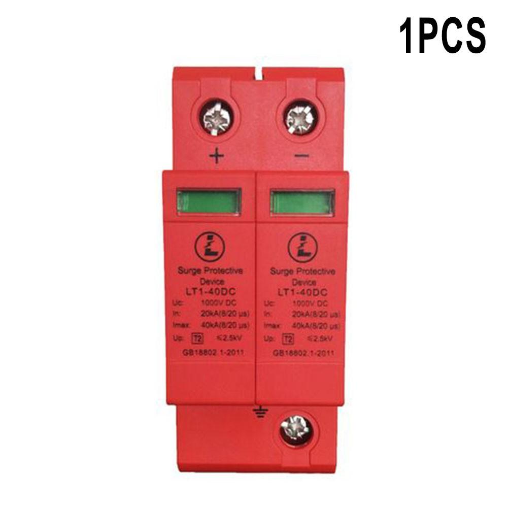 2P For SPD PV DIN Rail Low Voltage Arrester Surge Protector DC1000V 20KA~40kA