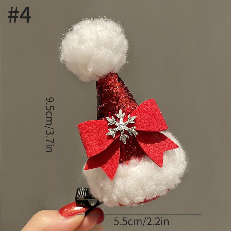 Christmas Hair Clip Christmas Tree Hat Santa Claus Cosplay Headband Xmas Hairband Festival Photograph Props Hair Accessories