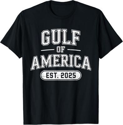Retro Vintage Gulf Of US America EST 2025 T-Shirt Unisex T-Shirt