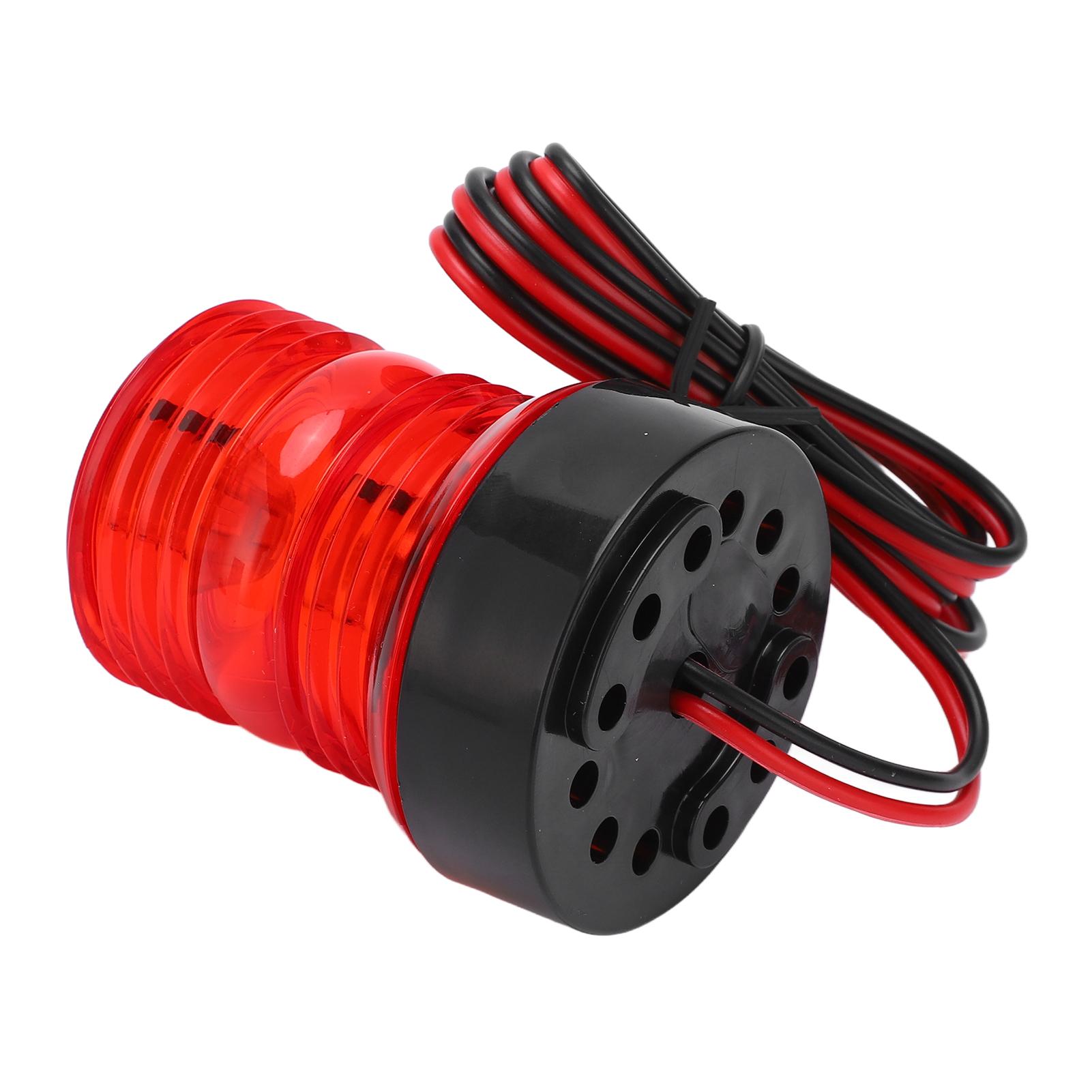 

Boat LED Navigation Light 360 degrees All Round Anchor Light Marine Stern Light Red Light for Sailing DC 12V‑24V