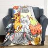 1pc Kawaii Animals Blanket Warm, Cozy, And Soft, Suitable for Sofas, Beds, Cars, And Office Use.Perfect for Camping And Travel, Making It a Great Gift