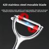 Kitchen Stainless Steel Peeler for Vegetables and Fruits. Multi-purpose Sharp Peeling Knife. Suitable for Household Use.