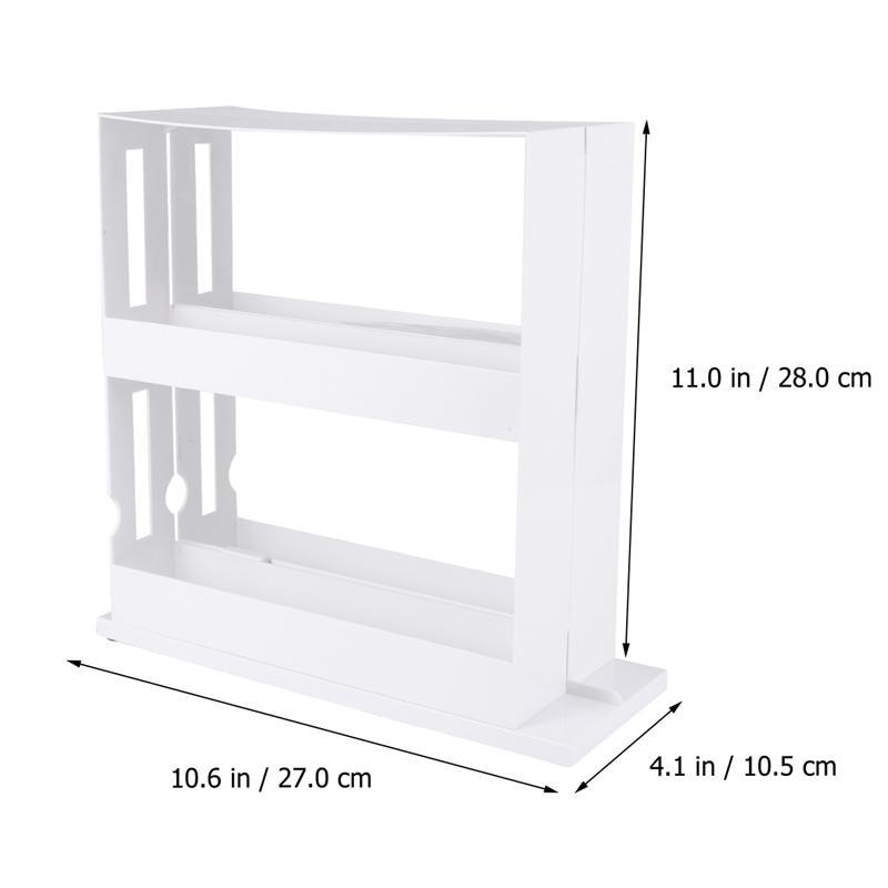 1 Pcs Household Kitchen Pull-out Rotating Seasoning Bottle Rack Kitchen Plastic Storage Rack