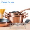 2 Pcs Steamed Vegetable Stand Steamer Basket Insert For Pot 304 Stainless Steel
