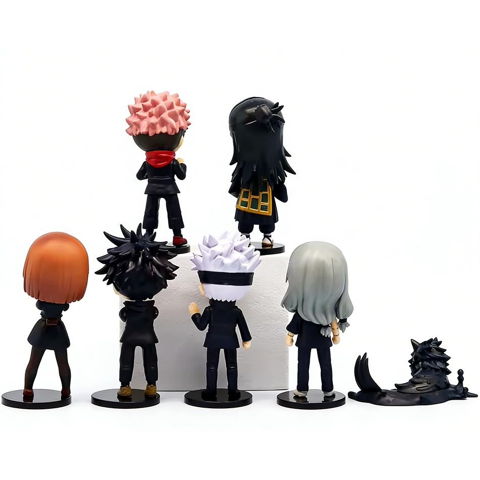 Hot 7Pcs Jujutsu Kaisen Anime Figure Satoru Gojo Action Figure Lord Of The Curse Sukuna Figurine Collection Model Dolls Toys