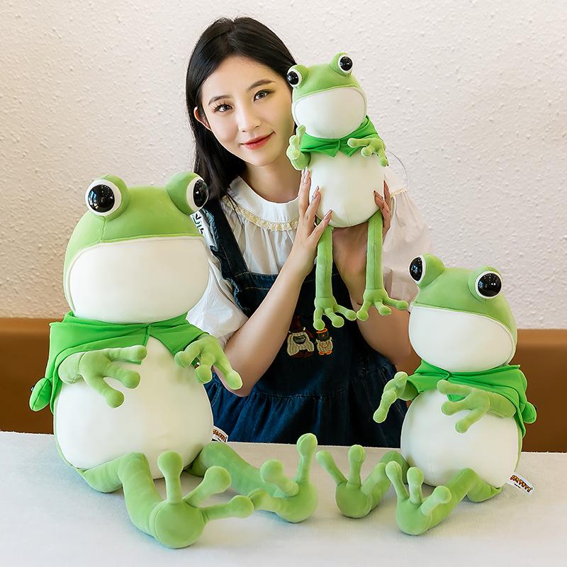 Cloak Frog Doll Plush Toad Doll Ragdoll Children's Accompanying Gifts Company Gifts