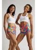 Strawberry Donut High-Waist Yoga Shorts - Women's Printed Fitness & Sportswear.