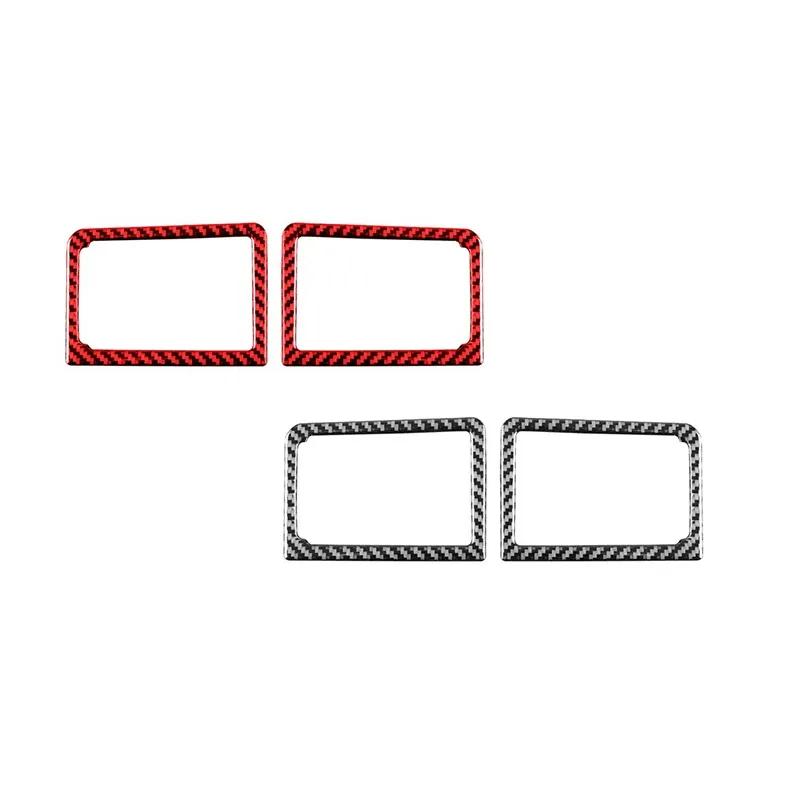 For Ford Mustang 2001-2004 Carbon Fiber Auto Central Control Air Outlet Left Right Vent Panel Trim Frame Decoration Sticker