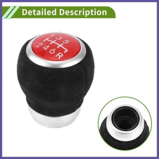 6 Speed Manual Gear Shift Knob for Subaru Impreza WRX 09-18 Faux Leather