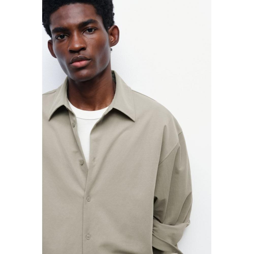 H M Loose Fit sHirt Sage Green