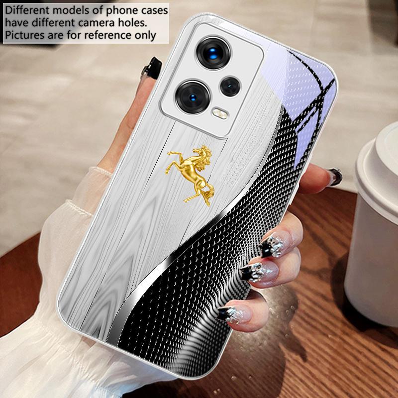 Wood Grain Golden Horse For Redmi Note 10 10T 11 12 13 14 11T 11S 12 14 Pro Plus A4 14C A3 A3x K40 Gaming Tempered Phone Case