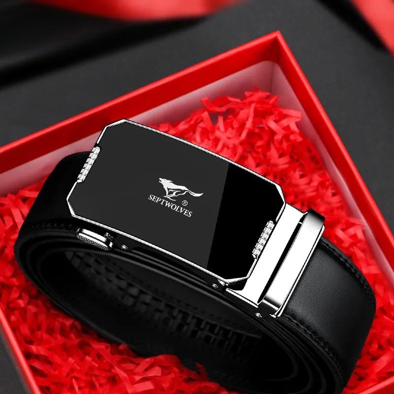 Belts for Men's Business Automatic Buckle Belts Versatile Belts for Holiday Gifts Trousers