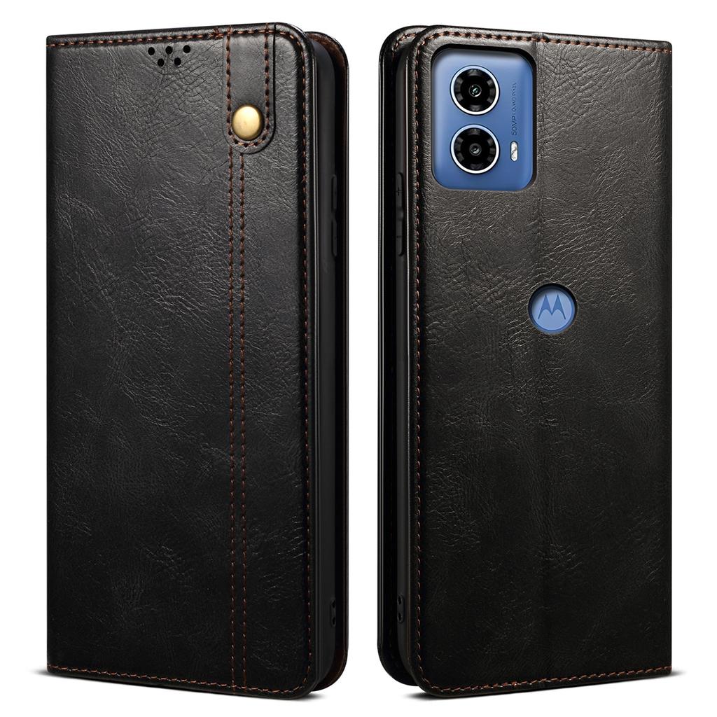 For Motorola Moto E14 4G/G04 4G/G04s 4G/G24 4G Case Leather Stand Magnetic Closing Phone Wallet Cover