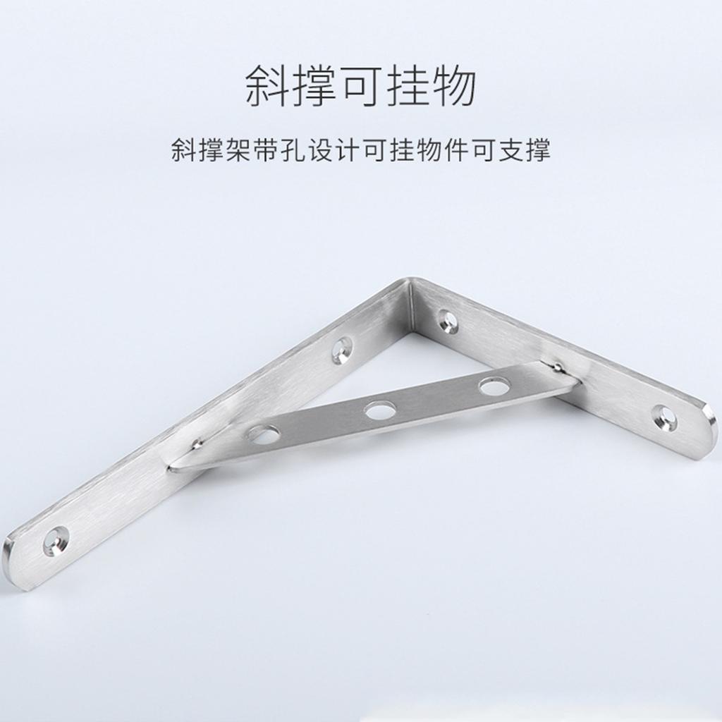 Fotovoltaisk Balkongbrakett Krok 304 Rustfritt Stål Solcellebrakett Rettvinkelkrok Justerbar 2 Sett