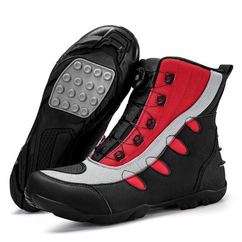 New motorcycle riding boots, four-season racing anti-drop riding boots, locomotive shoes, waterproof and breathable motorcycle shoes