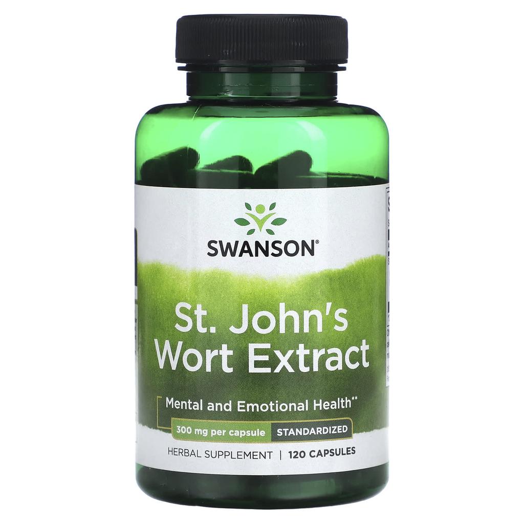 St. John's Wort Extract, Standardized, 300Mg, 120 Capsules