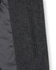 Beslow Wool Wide Collar Harrington Jacket Melange Charcoal