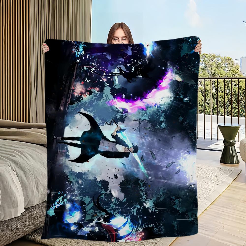 Anime S-Solo L-Leveling Printed Comfortable and Soft Sofa, Living Room Bed, Bedroom Blanket Suitable for Travel and Gifts