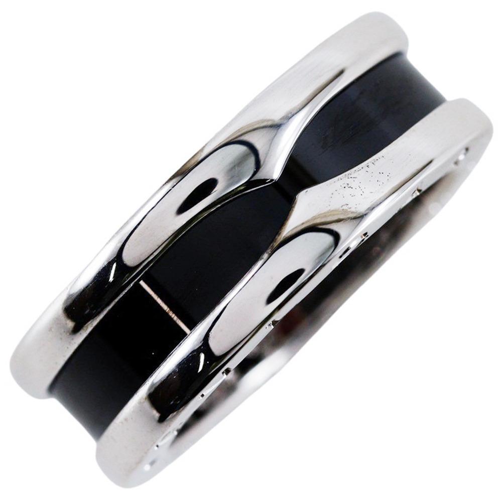 BVLGARI Save the children Ring Silver925/Black ceramic #4.3(US Size) 5.9g Women Used