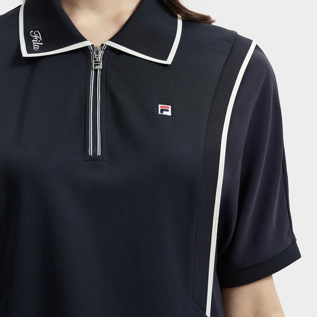 Fila Modern Heritage  Dna French Chic Polo Dress Women Dresses Legendary-Blue F11W431309FNV