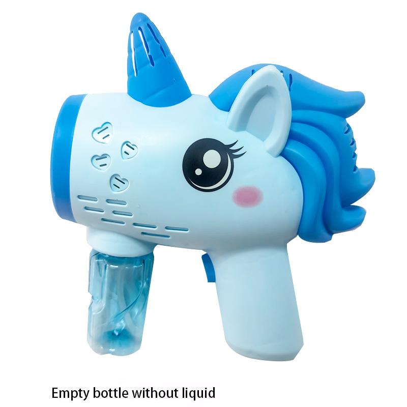 Non-Toxic Unicorn Bubbles Machine Automatic Soap Blower Bubble Blowing Toy Electric Bubble Gun Outdoor Party Games Toy