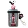 580ML/520ML Water Bottles With Straw Straw Dust Cap Drinking Cup High-capacity Leak-proof Cocktail Blend Shaker Cups