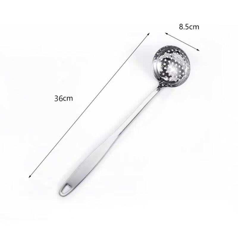 Qianxing Long Handle Stainless Steel Hot Pot Spoon & Slotted Ladle