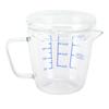 Hitzebeständiger Messbecher aus Glas, Milchwaage, Messbecher mit Deckel, Küchenutensil(250ml )