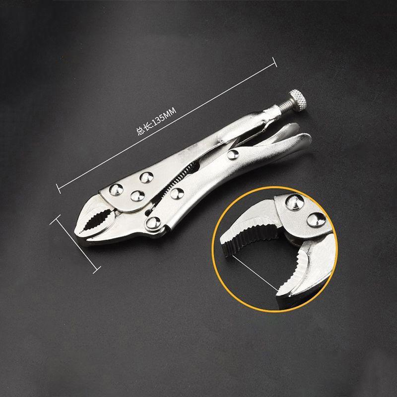 

1pcs Adjustable Height Non Slip Grip Compact Sturdy Metal Clamping Tool 5-Inch Heavy Duty Mini Sharp Nose Pliers