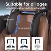 Ergonomic 360° Adjustable Auto Cervical Pillow with Memory Foam & Side Pads One-Click Sleep Headrest for Car Travel BMW Benz